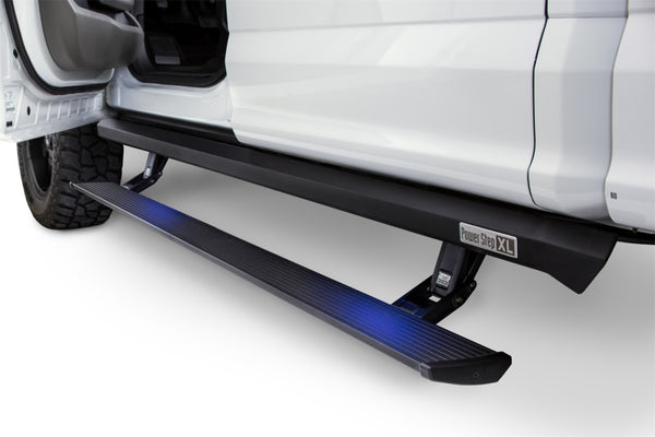 AMP Research 2021 Ford F-150 SuperCrew & 22-23 F-150 Lightning CC PowerStep XL - Black - 77152-01A for 2021-2025 Ford F 150 -