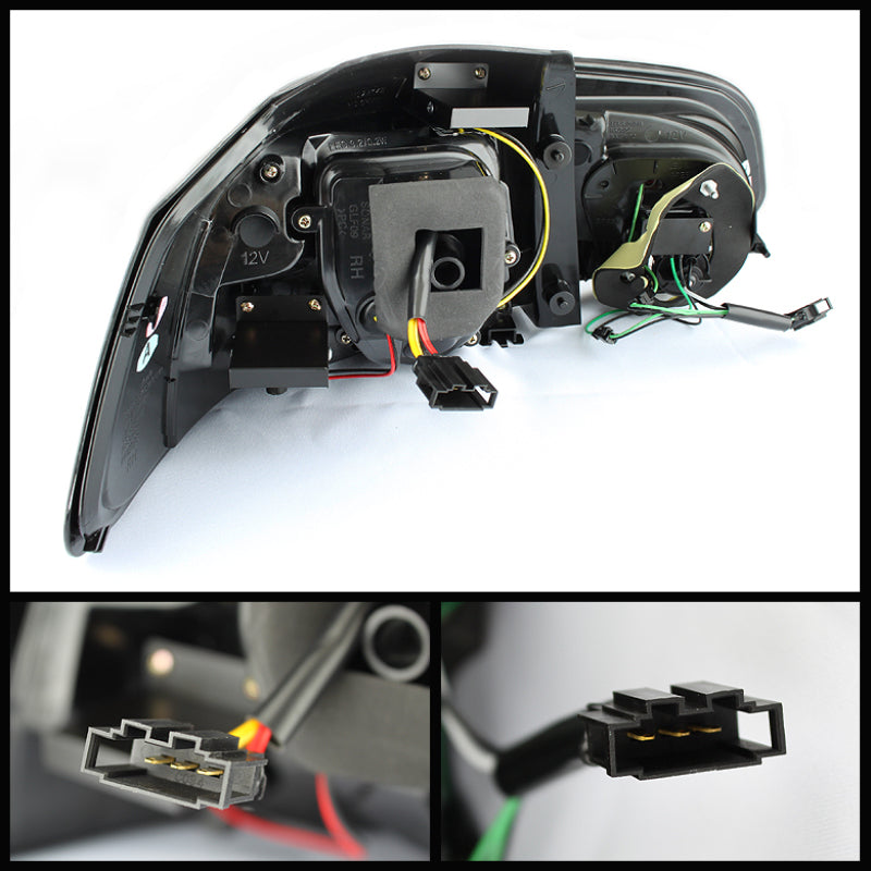 Spyder Volkswagen Golf/GTI 10-13 G2 Type With Light Bar LED Tail Lights Black ALT-YD-VG10-LED-G2-BK - 5071767