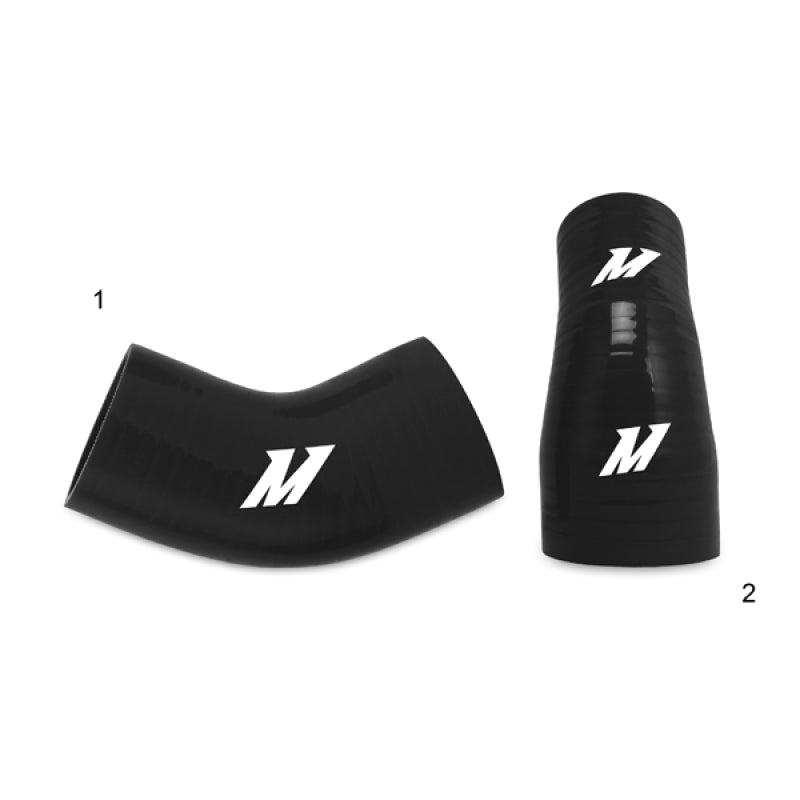 Mishimoto 01-07 Mitsubishi Lancer Evolution 7/8/9 Black Lower Intercooler Pipe Kit - MMICP-EVO-01LBK