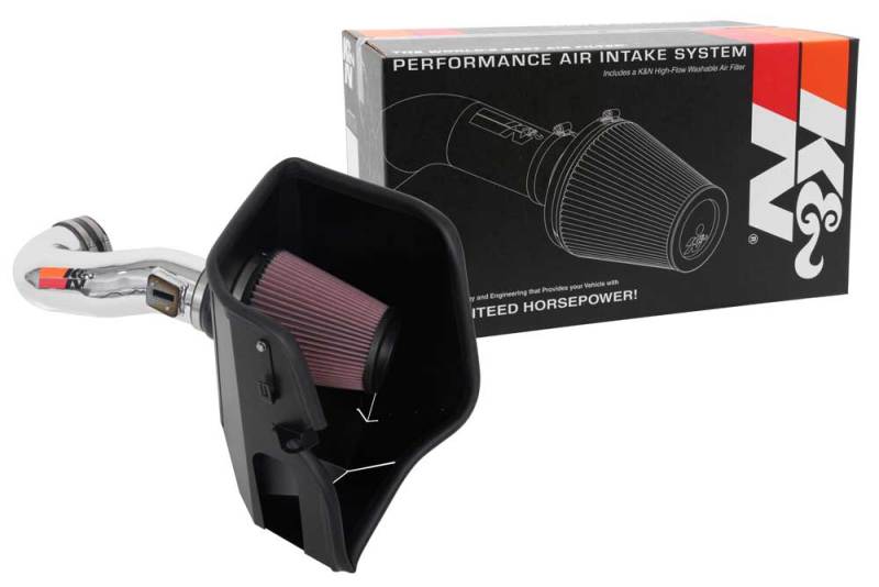 K&N 2019 Chevy Silverado / GMC Sierra 1500 V8-5.3/6.2L Performance Air Intake Kit - 77-3110KP