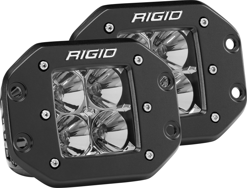 Rigid Industries Dually - Flush Mount - Flood - Set of 2 - 212113