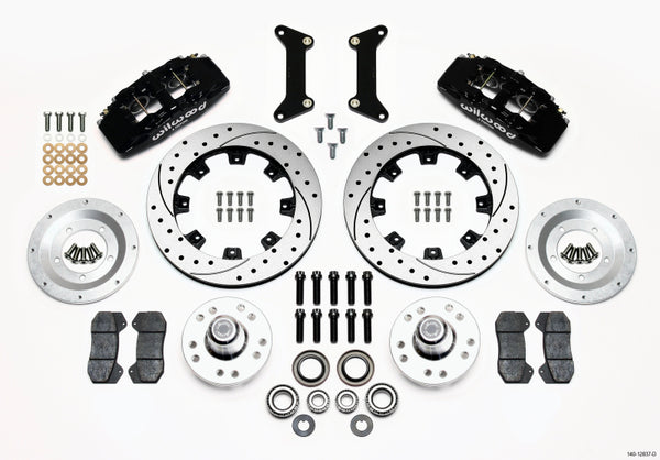 Wilwood Dynapro 6 Front Hub Kit 12.19in Drilled 79-87 GM G Body - 140-12837-D for 1982-2002 Chevrolet S10