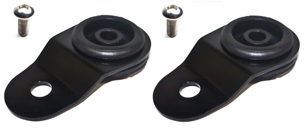 Torque Solution Radiator Mount Combo with Inserts (Black) : Mitsubishi Evolution 7/8/9 - TS-EV-009IC for 2005-2006 Mitsubishi