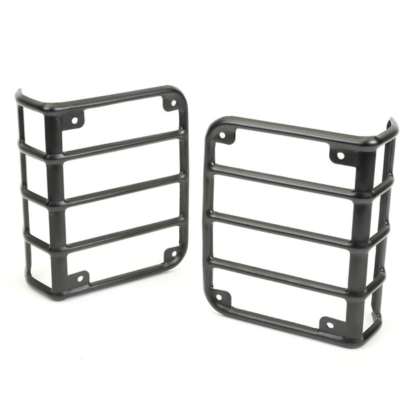 Rugged Ridge 07-18 Jeep Wrangler Textured Black Tail Light Euro Guards - 11226.11 for 2007-2018 Jeep Wrangler - front view