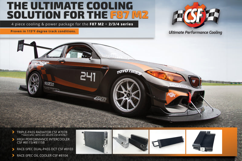 CSF 16-18 BMW M2 (F87) Race-Spec Oil Cooler - 8104