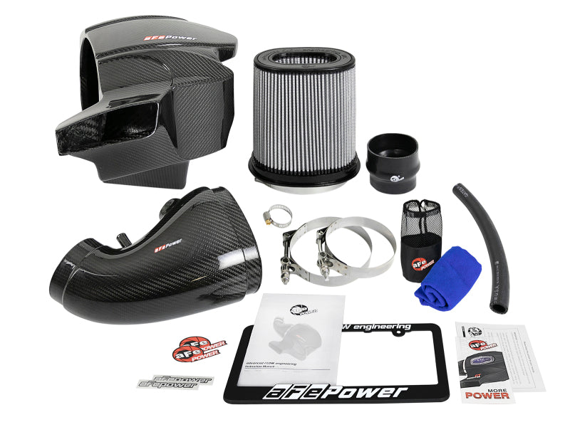 aFe Momentum Carbon Fiber CAIS w/ Pro Dry S Filter 12-19 Jeep Grand Cherokee SRT8 (WK2) V8-6.4L - 58-10001D