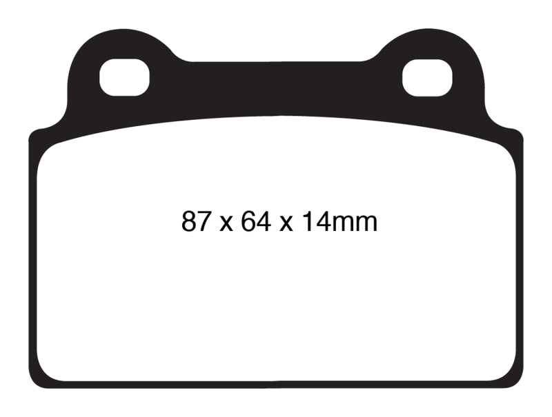 EBC 08-16 Mitsubishi Lancer Evo 10 2.0 Turbo (1 piece rotor) Redstuff Rear Brake Pads - DP31985C