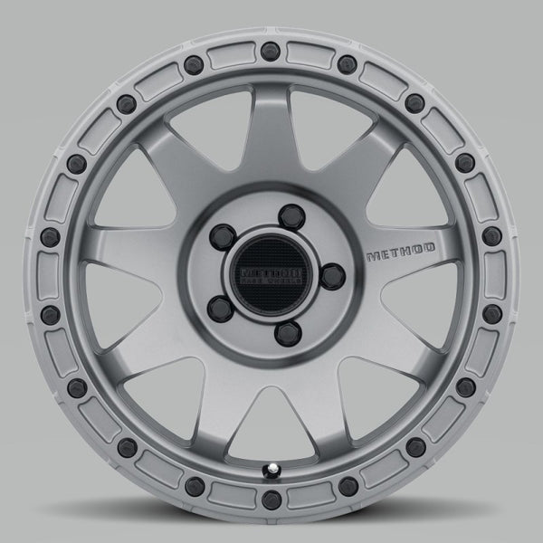 Method MR317 17x8.5 0mm Offset 5x5 71.5mm CB Matte Black Wheel - MR31778550500 by Method Wheels - front view