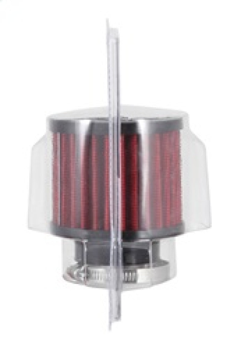 K&N 1.5in Flange ID x 3in OD x 2.5in H Rubber Base Crankcase Vent Filter - 62-1450