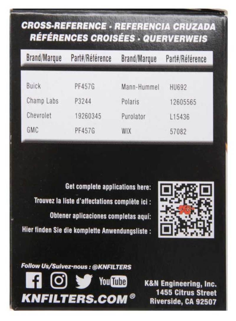 K&amp;N Saturn/Chevrolet/Saab/Pontiac/Vauxhall Cartridge Oil Filter - HP-7000