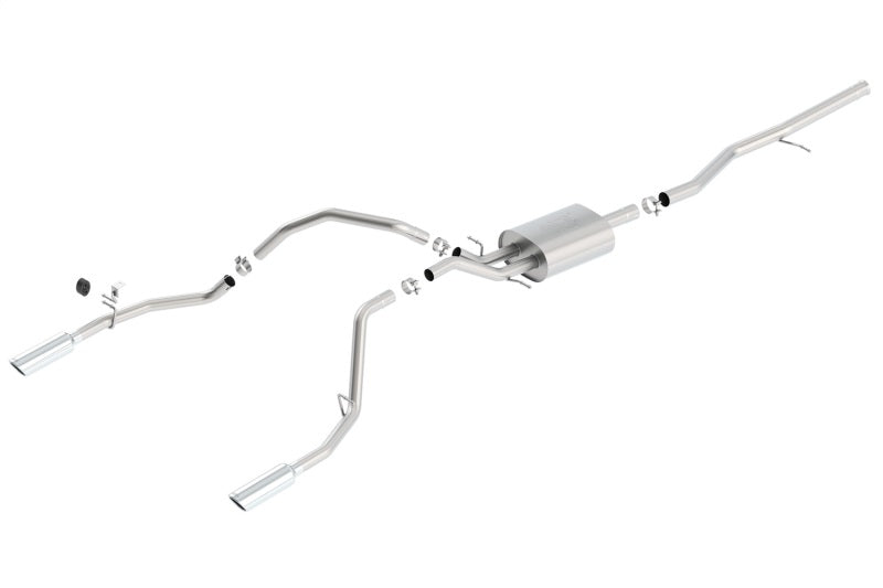 Borla 14 Silv/Sierra 1500 5.3L AT/MT Crew Cab STD Bed ATAK Cat-Back Exhaust - 140540