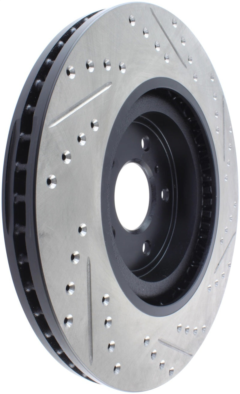 StopTech Infiniti G37 / Nissan 370Z SportStop Slotted &amp; Drilled Front Right Rotor