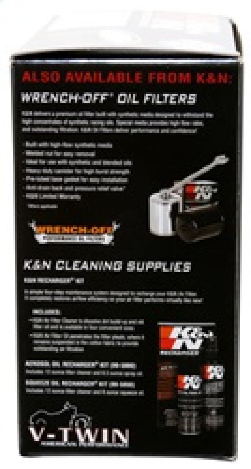 K&amp;N Round Tapered 6.25in Base OD x 5.5in Top OD x 2.125in H Replacement Filter for Harley Davidson - HD-0800