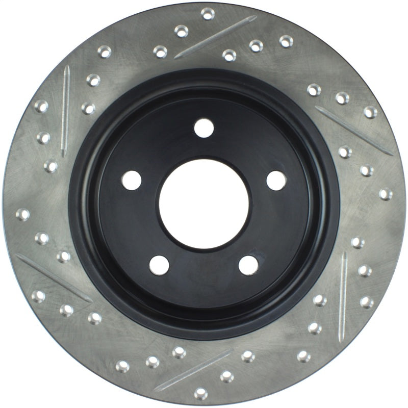 StopTech 12-15 Ford Focus w/ Rear Disc Brakes Rear Left Slotted &amp; Drilled Rotor - 127.61099L