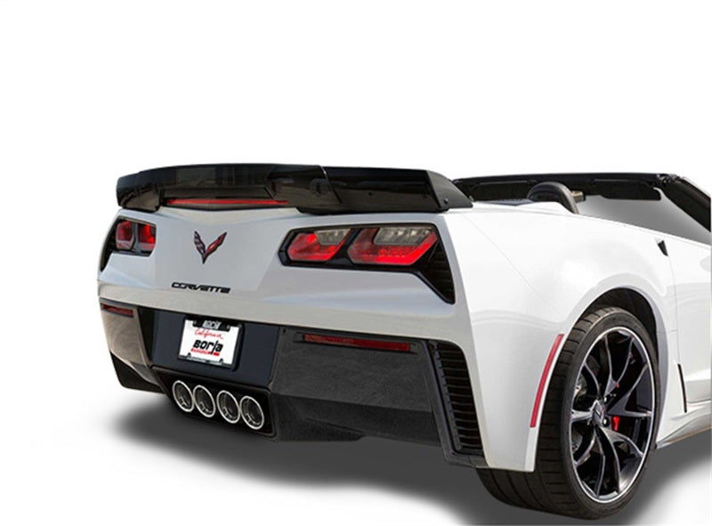 Borla 15 Chevy Corvette C7 ZO6 6.2L w/o AFM w/ NPP ATAK Quad RD RL AC Tips Center Rear Exit Exh - 11905