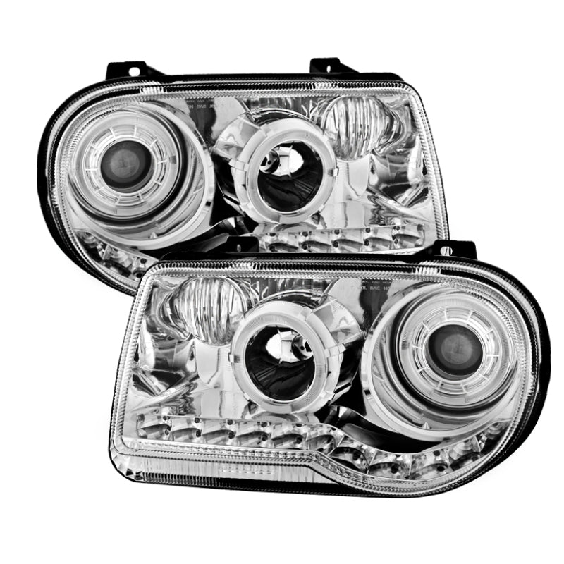 Xtune Chrysler 300C 05-10 ( Not 300 ) Halo Projector Headlights Chrome PRO-JH-C300C-LED-C - 9027741