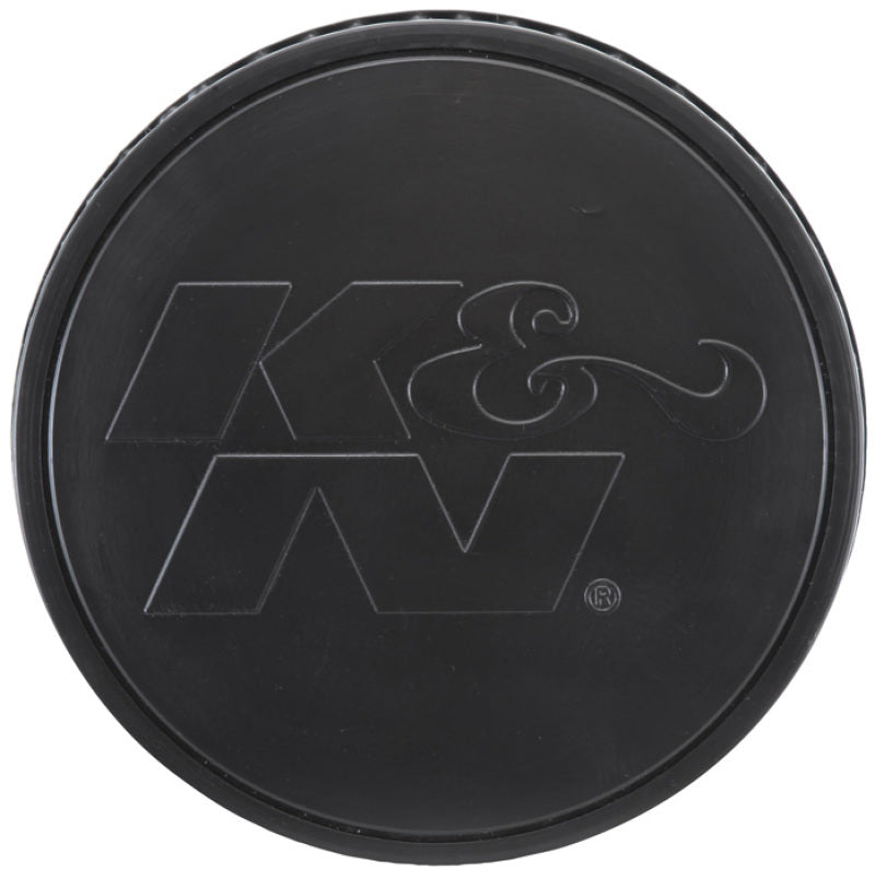K&N Universal Rubber Filter-Round Tapered 4.5in Flange ID x 8in Base OD x 6.625in Top OD x 8in H - RU-5283HBK