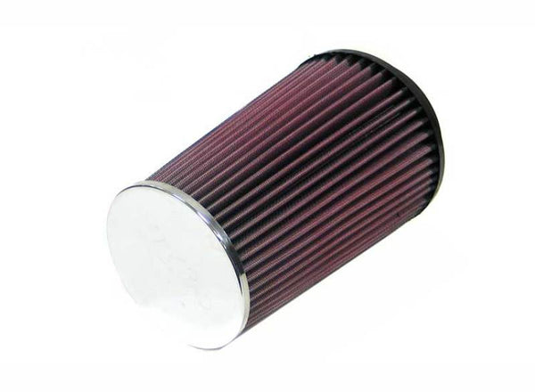 K&N Universal Chrome Filter 4 inch FLG / 5 3/8 inch Bottom / 4 1/2  inch Top / 8 inch Height - RC-4580 by K&N Engineering - f