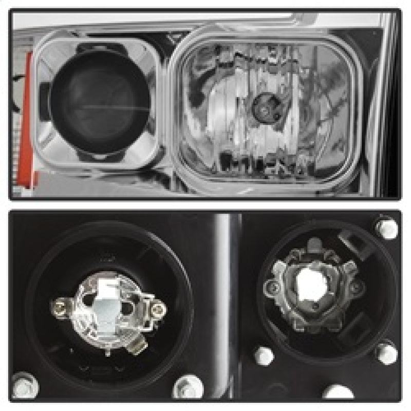 Spyder Dodge Ram 1500 02-05 V2 Projector Headlights - Light Bar DRL - Chrome PRO-YD-DR02V2-LB-C - 5084613