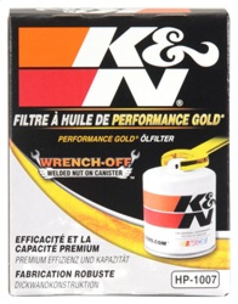 K&N Buick / Chevrolet / Oldsmobile Performance Gold Oil Filter - HP-1007 for 1997-2006 Chevrolet Corvette - additional view