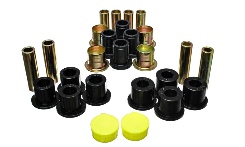 Energy Suspension 87-04 Dodge Dakota / 98-03 Durango 4WD Black Front End Control Arm Bushing Set - 5.3139G