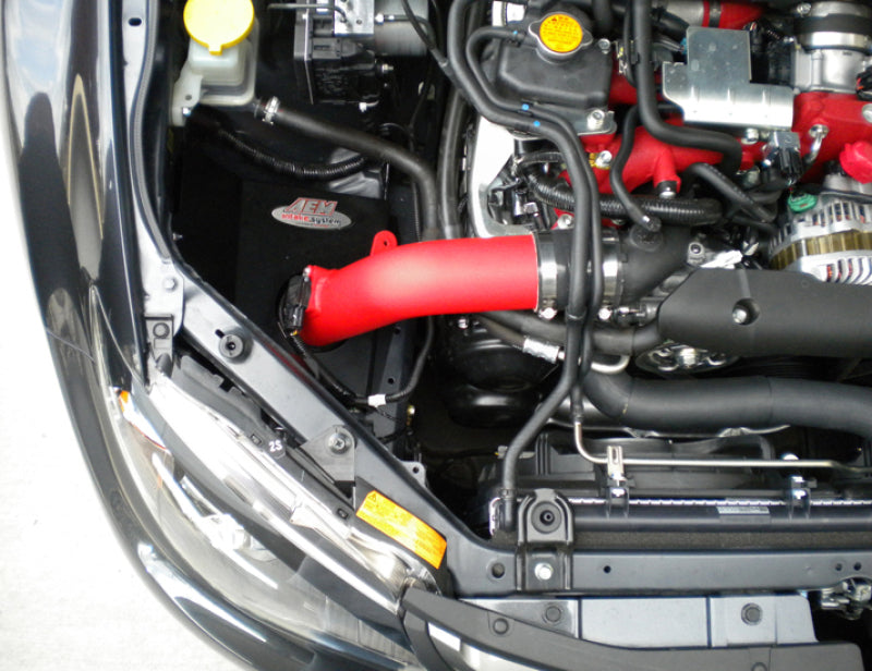 AEM 08-14 WRX/STi Wrinkle Red Cold Air Intake - 21-478WR