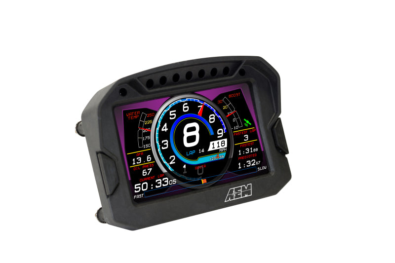 AEM CD-5LG Carbon Logging Digital Dash Display w/ Internal 10Hz GPS &amp; Antenna - 30-5603