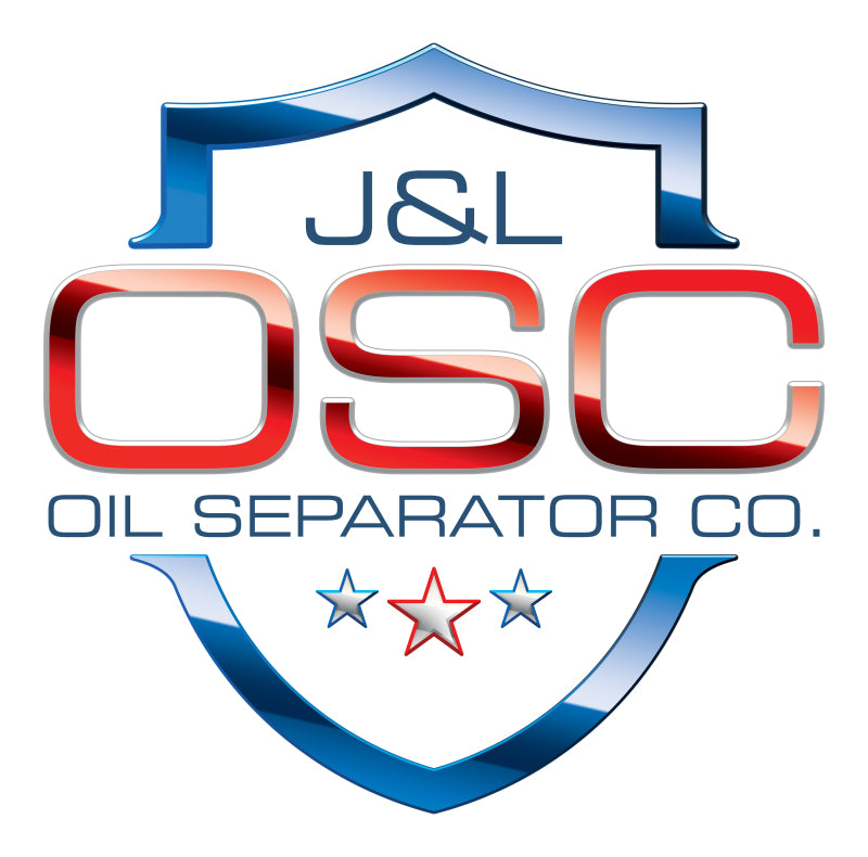 J&amp;L 07-14 Ford Mustang GT500 Driver Side Oil Separator 3.0 - Clear Anodized