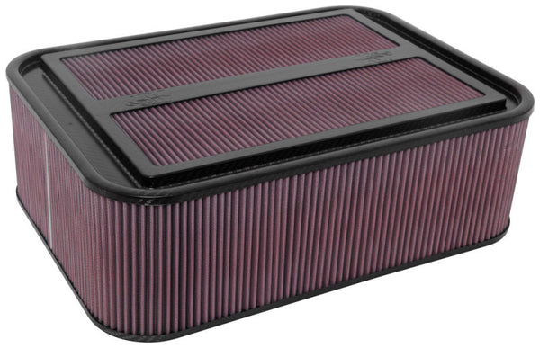 K&N Custom Racing Assembly Carbon Fiber Air Box w/o Base - Large - 100-8564 by K&N Engineering - front view