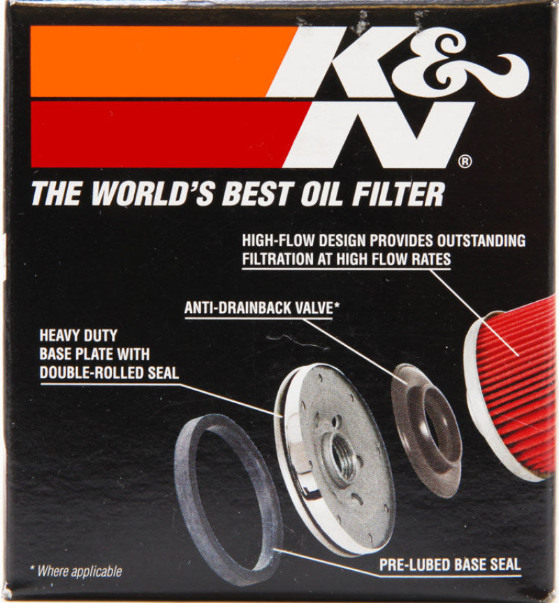 K&N Suzuki / Arctic Cat / Cagiva / Kawasaki / Kymco / Aprilia 2.813in OD x 3.031in H Oil Filter - KN-138