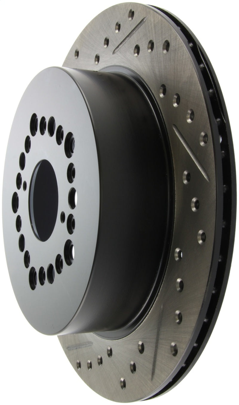 StopTech Power Slot 93-97 Lexus GS Series/95-00 LS400/92-00 SC400 Rear Right Drilled &amp; Slotted Roto - 127.44084R