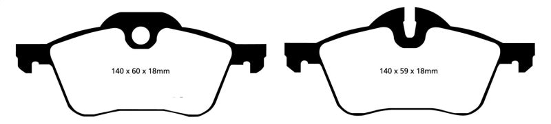 EBC 02-03 Mini Hardtop 1.6 Yellowstuff Front Brake Pads - DP41388R