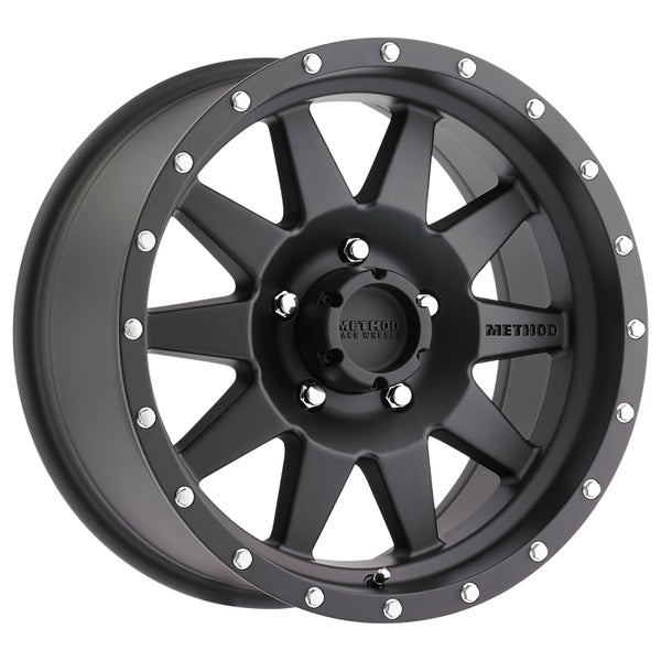 Method MR301 The Standard 18x9 -12mm Offset 5x5 94mm CB Matte Black Wheel - MR30189050512N by Method Wheels - front view