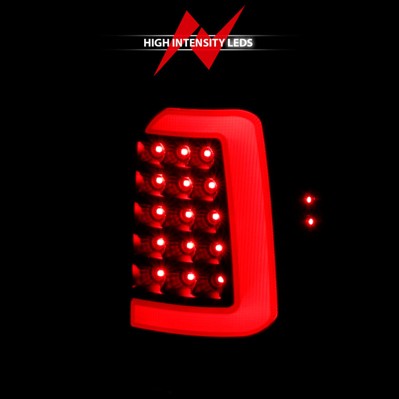 ANZO 1997-2004 Dodge Dakota LED Taillights Black Housing Clear Lens Pair - 311347