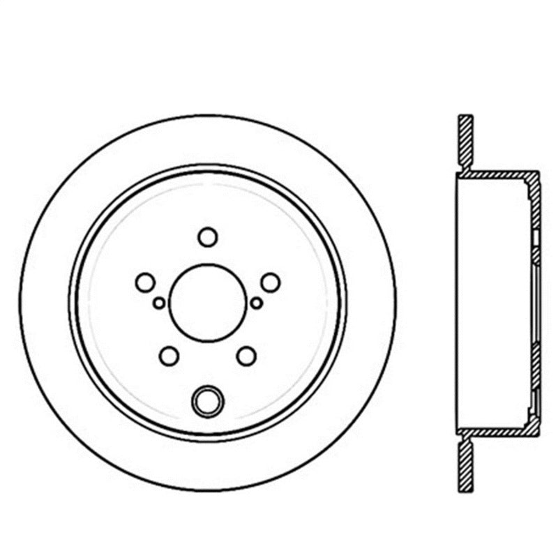 StopTech Power Slot 08-10 WRX 13+ BRZ-FRS-GT86 Slotted Rotor - Rear Right - 126.47029SR