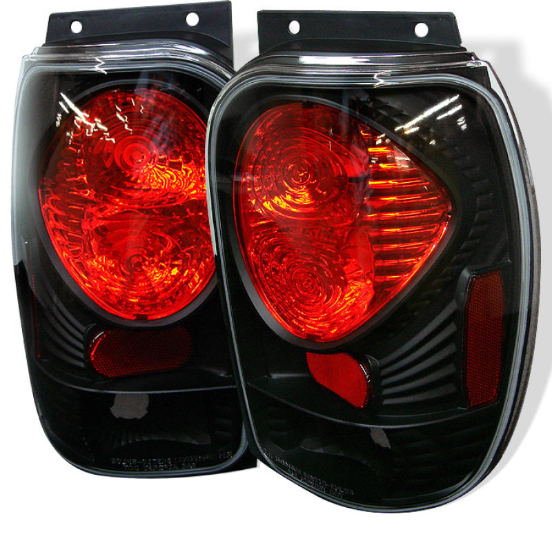 Spyder Ford Explorer 98-01 (Except 2001 Sport &amp; Sport Trac) Euro Tail Lights Blk ALT-YD-FEXP98-BK - 5003034