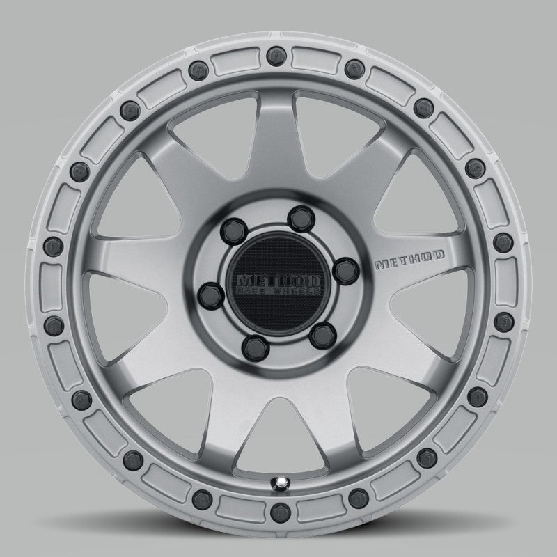 Method MR317 17x8.5 0mm Offset 6x135 87mm CB Matte Titanium Wheel - MR31778516800