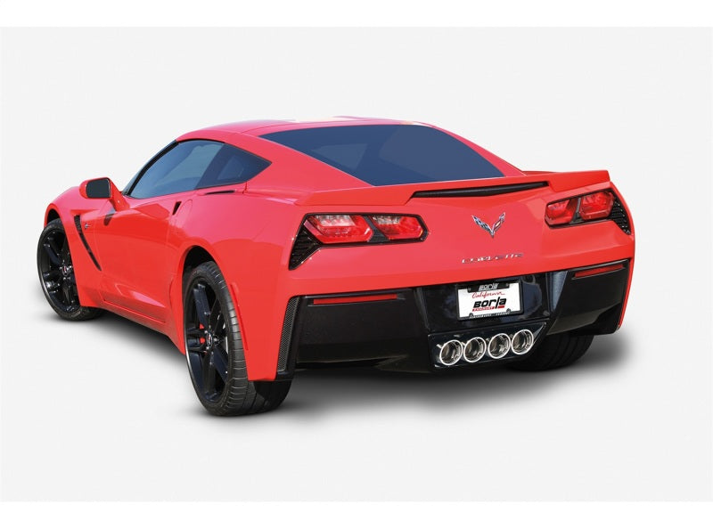 Borla 14-15 Chevy Corvette C7 w/o AFM w/o NPP Atak Rear Section Exhaust Quad Rd RL Tips - 11881