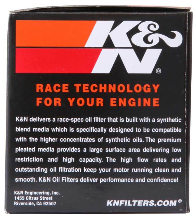 K&amp;N Honda / Kawasaki / Arctic Cat / Suzuki / Triumph / Yamaha 2.688in OD x 2.969in H Oil Filter - KN-204C