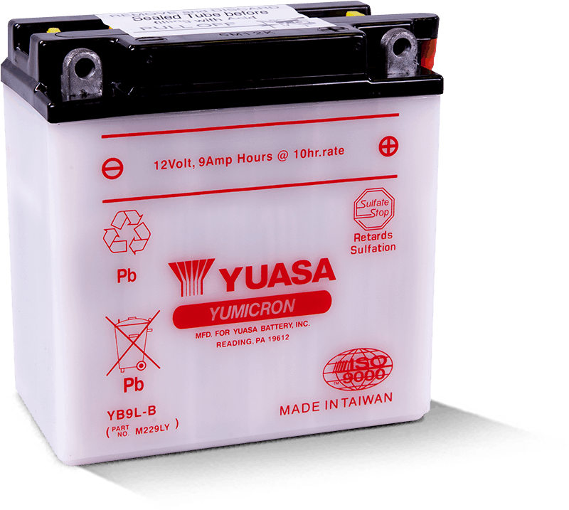 Yuasa YB9L-B Yumicron 12 Volt Battery - YUAM229LY