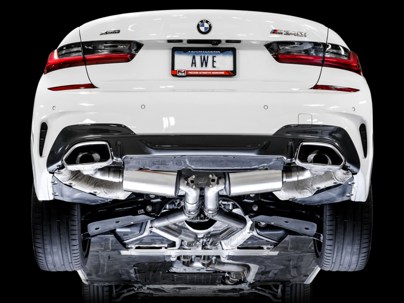 AWE Tuning 2019+ BMW M340i (G20) Non-Resonated Touring Edition Exhaust (Use OE Tips)