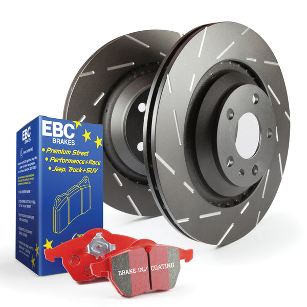 EBC S4 Kits Redstuff Pads and USR Rotors - S4KF1883 for 2014-2017 Mini Cooper - front view