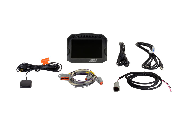 AEM CD-5LG Carbon Logging Digital Dash Display w/ Internal 10Hz GPS &amp; Antenna - 30-5603