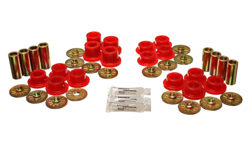 Energy Suspension 92-02 Dodge Viper Red Rear Control Arm Bushing Set - 5.3126R for 1992-2002 Dodge Viper - front view