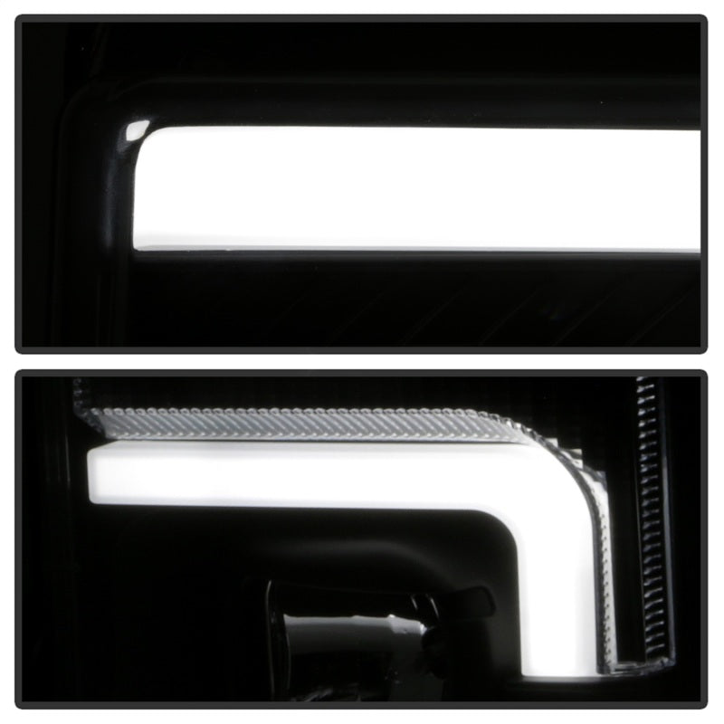 Spyder 17-18 Ford F250/F350/F450 Halogen Model Only -White Light Bar- Black- PRO-YD-FS17HALSI-BK - 5087850