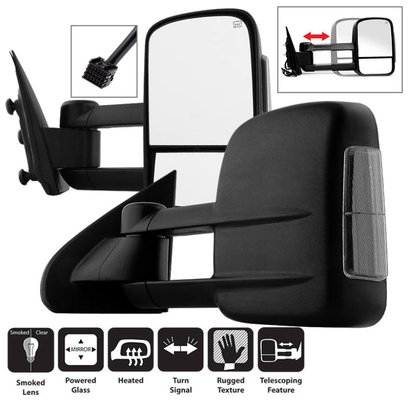 Xtune Dodge Ram 02-09 L&amp;R Manual Extendable Manual Adjust Mirror MIR-DRAM02-MA-SET - 9935725