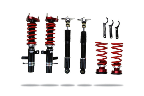 Pedders Extreme Xa Coilover Kit 2016+ Ford Focus RS - PED-161093 for 2005-2014 Ford Mustang - front view
