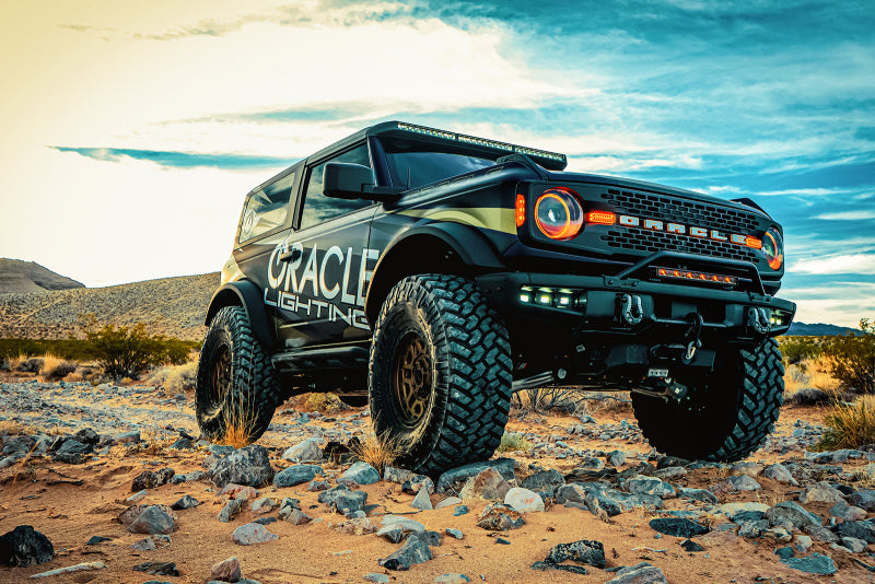 Oracle 2021+ Ford Bronco Oculus  Bi-LED Projector Headlights - Amber/White Switchback - 5886-023