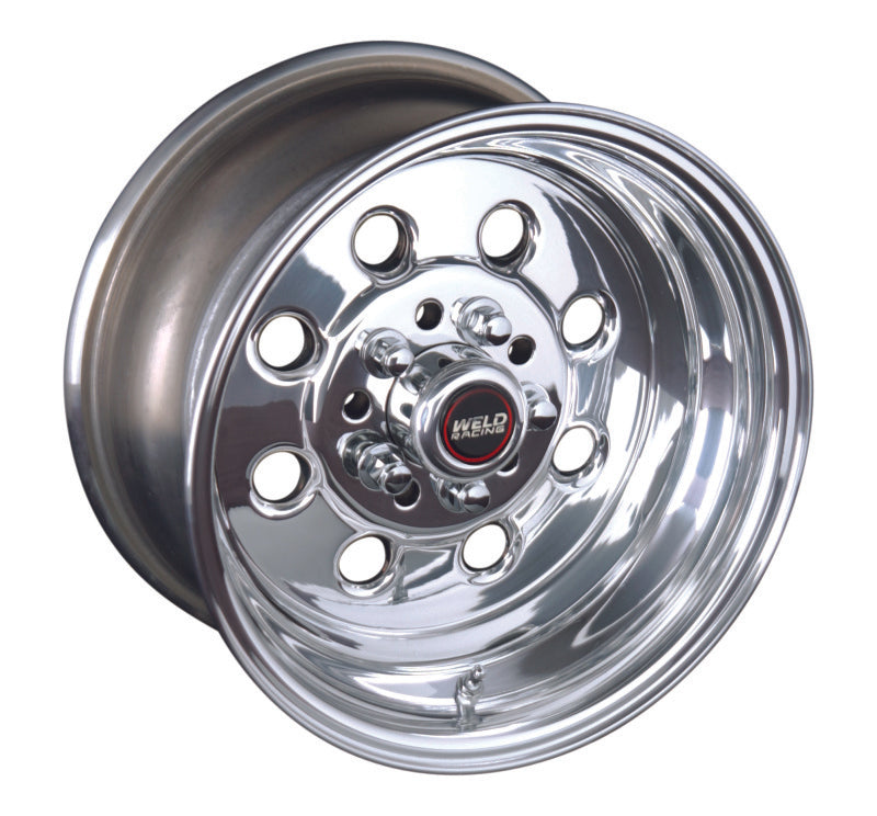 Weld Draglite 15x3.5 / 5x4.5 &amp; 5x4.75 BP / 1.375in. BS Polished Wheel - Non-Beadlock - 90-54340