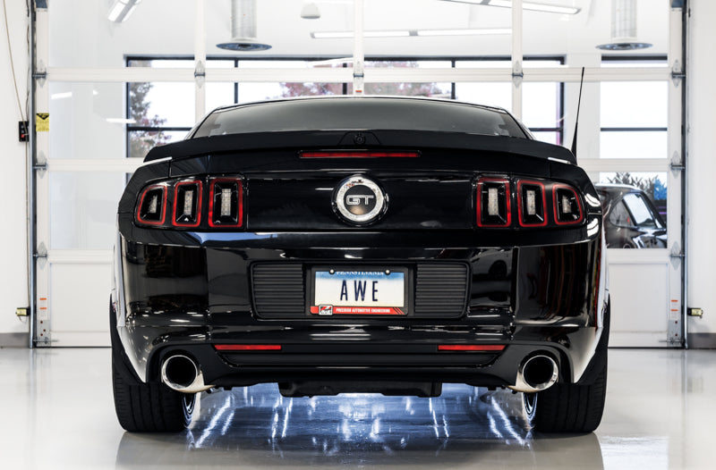 AWE Tuning S197 Mustang GT Axle-back Exhaust - Touring Edition (Chrome Silver Tips)